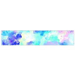 Transparent Colorful Rainbow Blue Paint Sky Flano Scarf (small) by Mariart