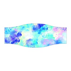 Transparent Colorful Rainbow Blue Paint Sky Stretchable Headband by Mariart