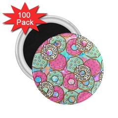 Donuts pattern 2.25  Magnets (100 pack) 