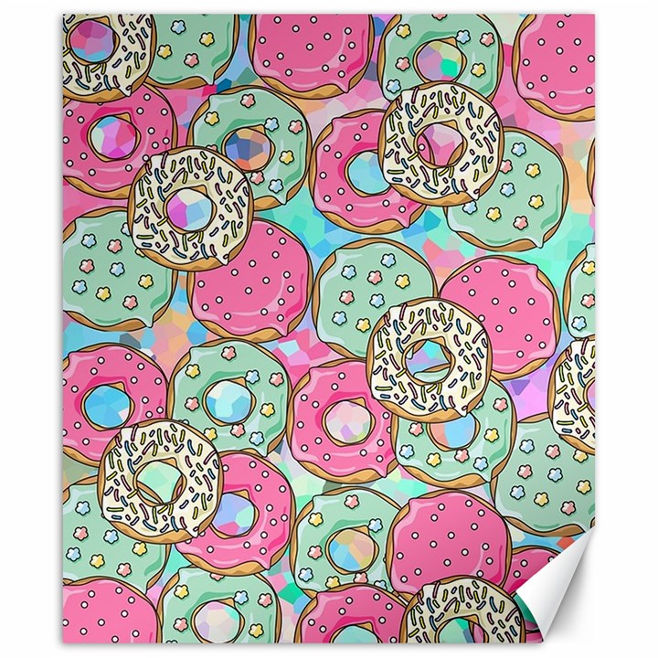 Donuts pattern Canvas 20  x 24  