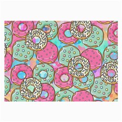 Donuts pattern Large Glasses Cloth