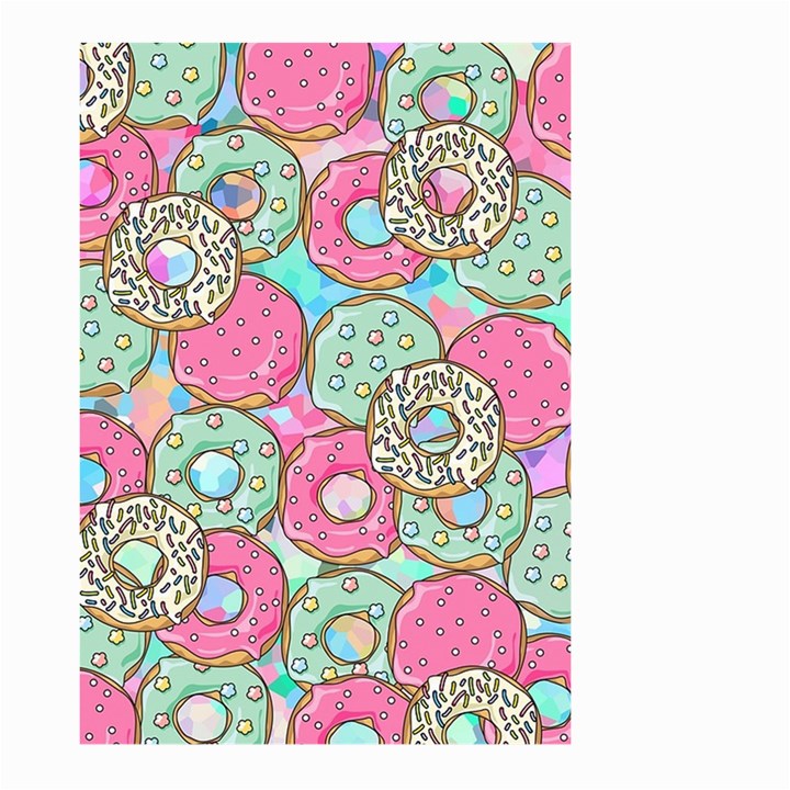 Donuts pattern Large Garden Flag (Two Sides)