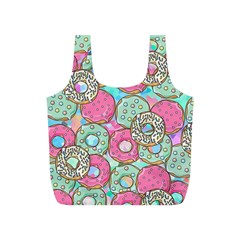 Donuts pattern Full Print Recycle Bags (S) 