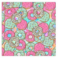 Donuts pattern Large Satin Scarf (Square)