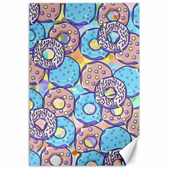 Donuts Pattern Canvas 20  X 30   by ValentinaDesign