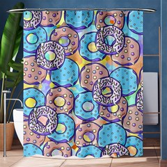 Donuts Pattern Shower Curtain 60  X 72  (medium)  by ValentinaDesign