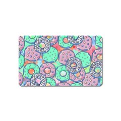 Donuts Pattern Magnet (name Card) by ValentinaDesign