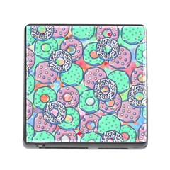 Donuts Pattern Memory Card Reader (square) by ValentinaDesign