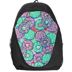 Donuts Pattern Backpack Bag by ValentinaDesign