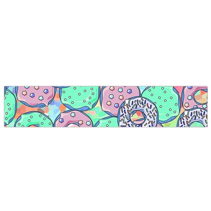 Donuts pattern Flano Scarf (Small)