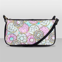 Donuts Pattern Shoulder Clutch Bags by ValentinaDesign