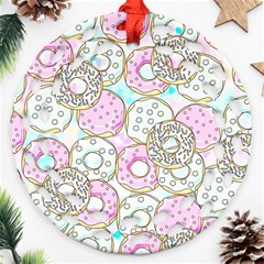 Donuts Pattern Ornament (round Filigree)