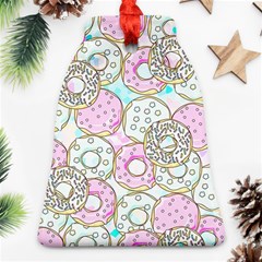 Donuts Pattern Bell Ornament (two Sides) by ValentinaDesign