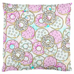 Donuts Pattern Standard Flano Cushion Case (one Side) by ValentinaDesign