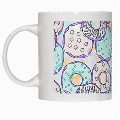 Donuts Pattern White Mugs by ValentinaDesign