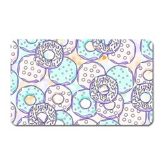 Donuts Pattern Magnet (rectangular) by ValentinaDesign