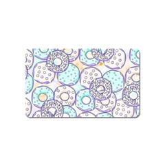 Donuts Pattern Magnet (name Card) by ValentinaDesign