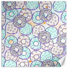 Donuts Pattern Canvas 16  X 16   by ValentinaDesign