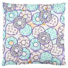 Donuts Pattern Standard Flano Cushion Case (one Side) by ValentinaDesign