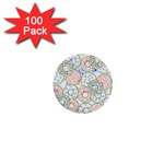 Donuts pattern 1  Mini Buttons (100 pack)  Front