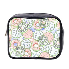 Donuts Pattern Mini Toiletries Bag 2-side by ValentinaDesign