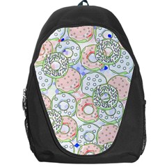 Donuts Pattern Backpack Bag by ValentinaDesign