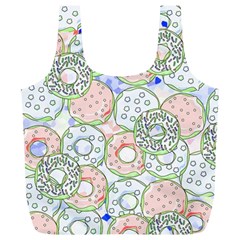 Donuts Pattern Full Print Recycle Bags (l)  by ValentinaDesign