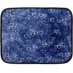 Heart Pattern Double Sided Fleece Blanket (mini)  by ValentinaDesign