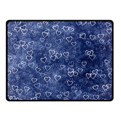 Heart Pattern Double Sided Fleece Blanket (small)  by ValentinaDesign