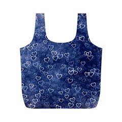 Heart Pattern Full Print Recycle Bags (m)  by ValentinaDesign