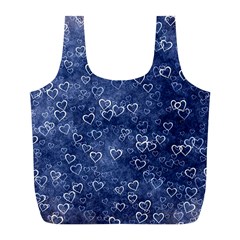 Heart Pattern Full Print Recycle Bags (l)  by ValentinaDesign