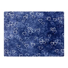 Heart Pattern Double Sided Flano Blanket (mini)  by ValentinaDesign