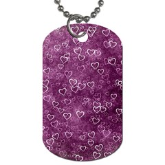 Heart pattern Dog Tag (Two Sides)