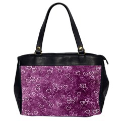 Heart pattern Office Handbags (2 Sides) 