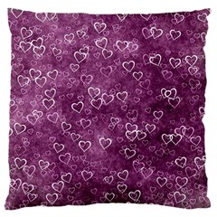 Heart pattern Large Cushion Case (One Side)