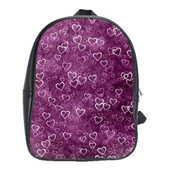 Heart pattern School Bag (XL)