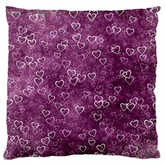 Heart pattern Standard Flano Cushion Case (One Side)