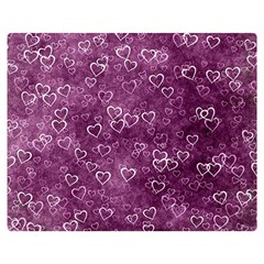 Heart pattern Double Sided Flano Blanket (Medium) 