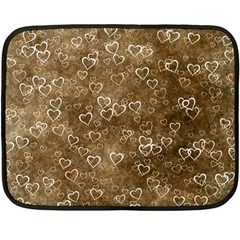 Heart Pattern Double Sided Fleece Blanket (mini)  by ValentinaDesign