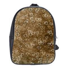 Heart Pattern School Bag (large) by ValentinaDesign