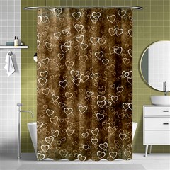 Heart Pattern Shower Curtain 48  X 72  (small)  by ValentinaDesign