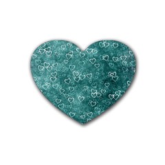 Heart Pattern Rubber Coaster (heart)  by ValentinaDesign