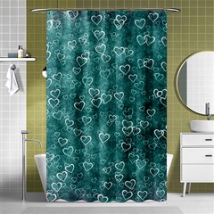 Heart Pattern Shower Curtain 48  X 72  (small)  by ValentinaDesign