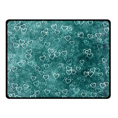 Heart Pattern Double Sided Fleece Blanket (small)  by ValentinaDesign