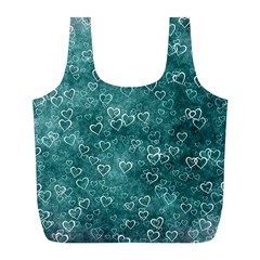 Heart Pattern Full Print Recycle Bags (l)  by ValentinaDesign