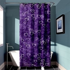 Heart Pattern Shower Curtain 36  X 72  (stall)  by ValentinaDesign