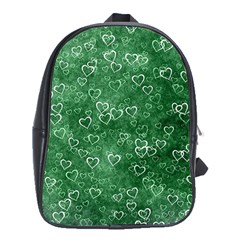 Heart Pattern School Bag (xl) by ValentinaDesign