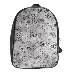 Heart Pattern School Bag (large) by ValentinaDesign