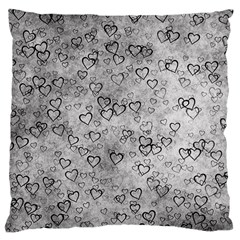 Heart Pattern Large Cushion Case (one Side) by ValentinaDesign