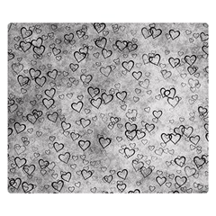 Heart Pattern Double Sided Flano Blanket (small)  by ValentinaDesign